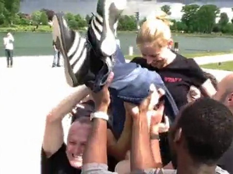 Flashmob West Coast Swing Strasbourg Jardin des 2 Rives avec Routine