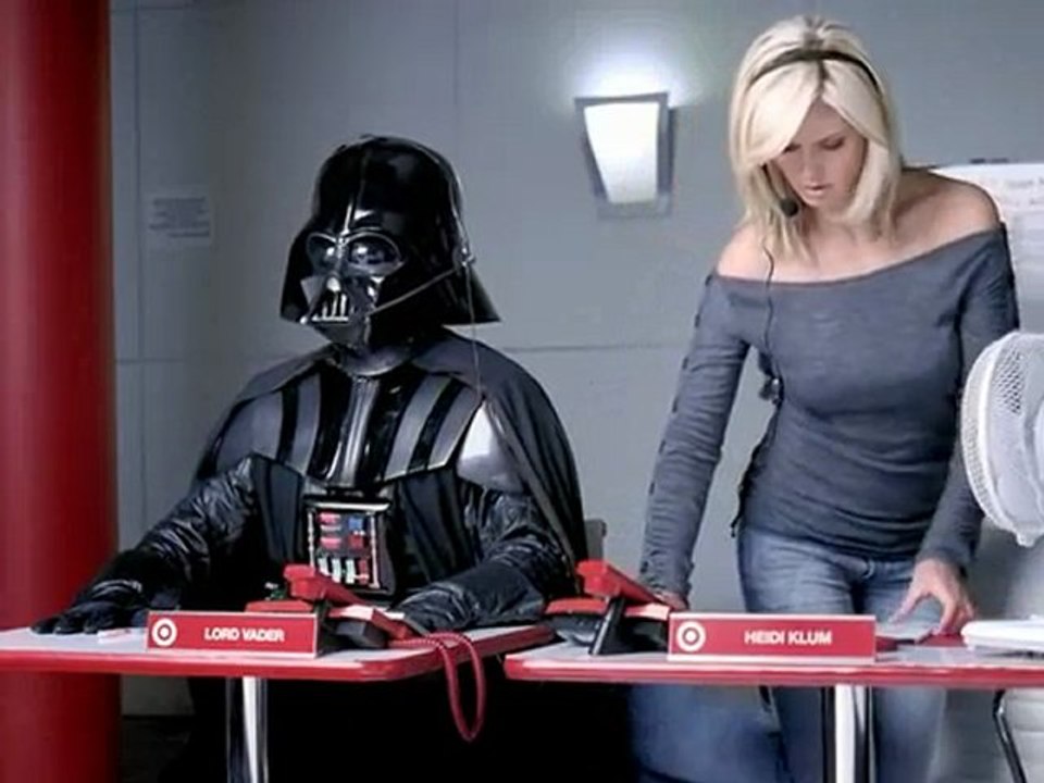 Darth Vader With Heidi Klum