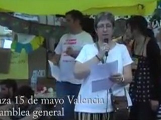 Asamblea del 23 de mayo. Acampada Valencia