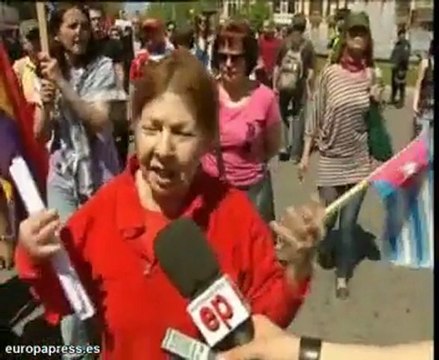 Cubanos y españoles unidos por Castro