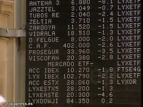 El Ibex se desploma y baja a 10.100 puntos