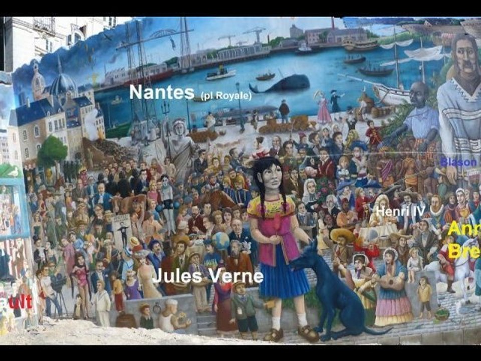 Nantes Royal de Luxe - mur peint description audio-visuelle (en HD)
