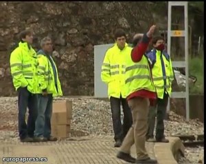 Corte ferroviario a causa de un desprendimiento