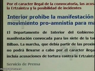 Interior prohíbe manifestacion pro Amnistía