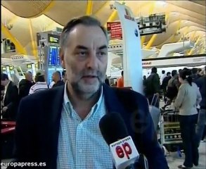 Cancelaciones por la nube volcánica en Barajas