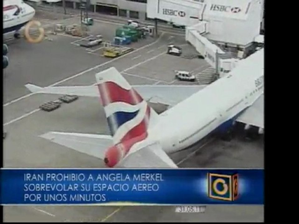 Irán impidió sobrevuelo