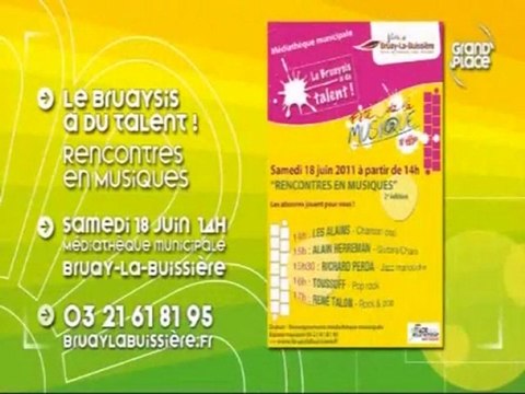 [31-05-2011] Wéo - Adeline Boldoduck présente Rencontres en musiques @ médiathèque de Bruay-la Buissière, le 18 juin 2011