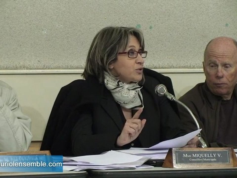 Auriol budget 2011 : intervention de Véronique Miquelly | AURIOL - MAIRIE D'AURIOL