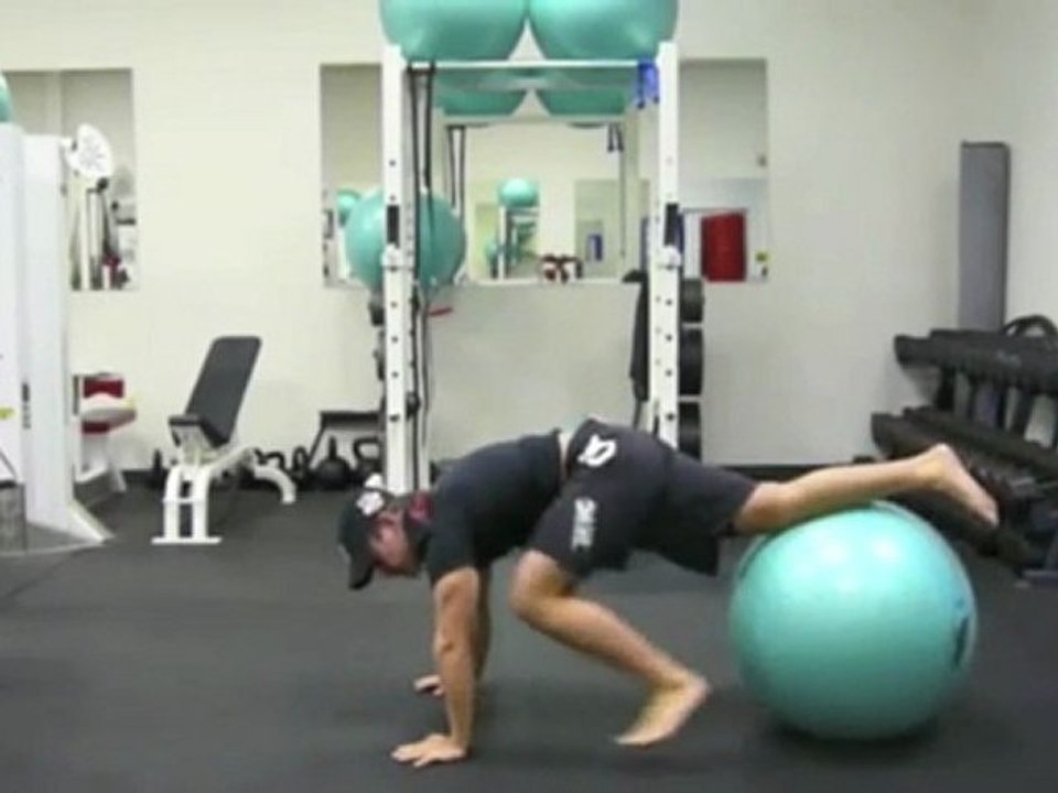 Killer Abs Exercise - Pike Roll Out on Fitness Ball