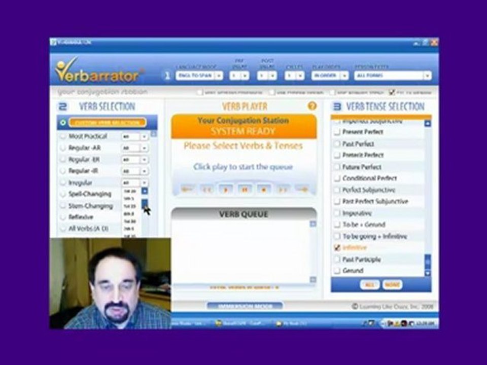 Learn Spanish Language with Verbarrator Software