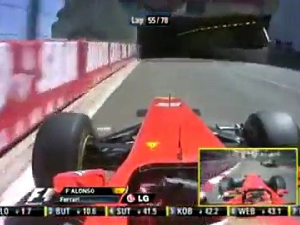 Fernando Alonso onboard Monaco-GP RACE