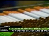 Seis millones de personas morirán por tabaco este año (OMS