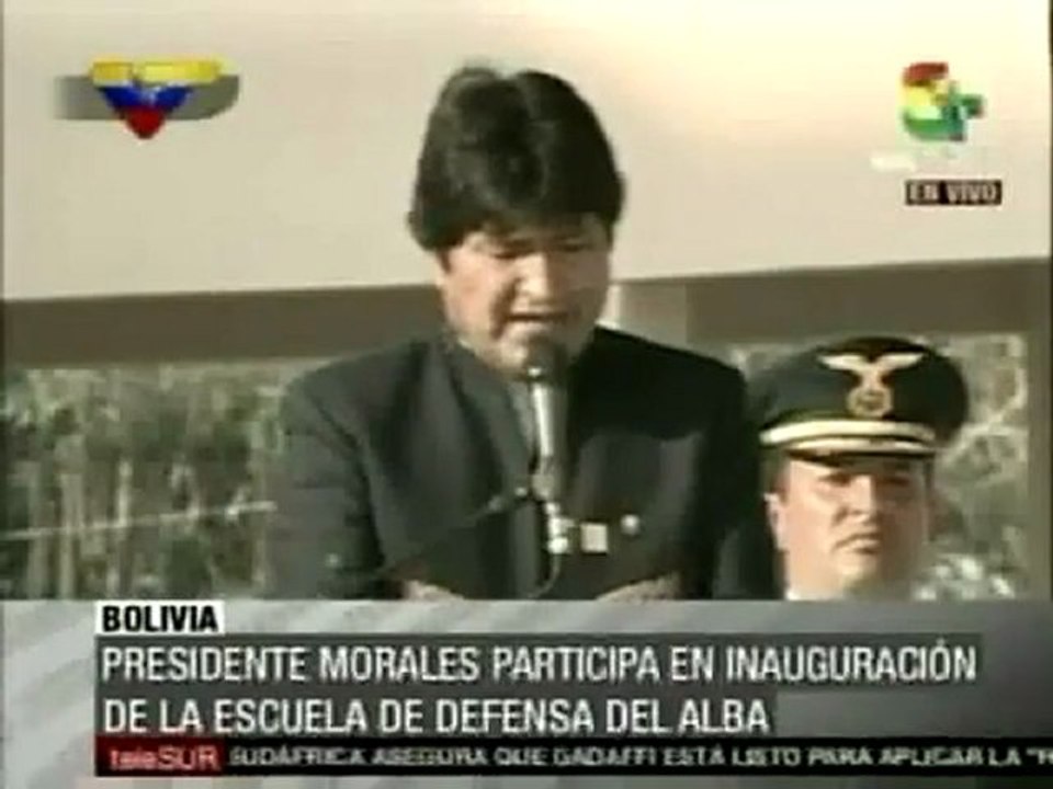 Evo Morales inaugura la escuela de defensa del ALBA