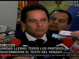 Votarán en Colombia proyecto de ley de víctimas