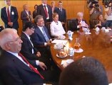 Cumhurbaşkanı Gül, Polonya Başbakanı Donald Tusk ile Başbakanlıkta görüştü