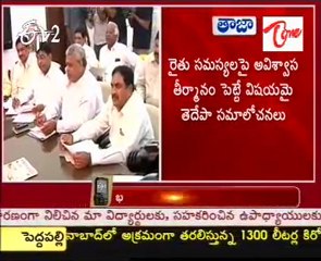 Chandrababu Naidu discussion on farmers problems