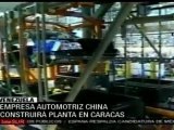 Automotriz china construirá planta en Caracas