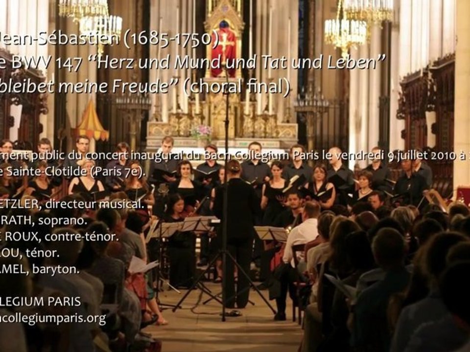 "Jesus bleibet meine Freude" (choral final) -- BACH COLLEGIUM PARIS