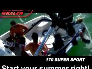 Boston Whaler 170 super sport at North Shore Marina.