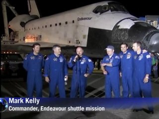 Space shuttle Endeavour lands after final mission