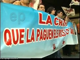 Intersindical en la calle contra medidas Gobierno