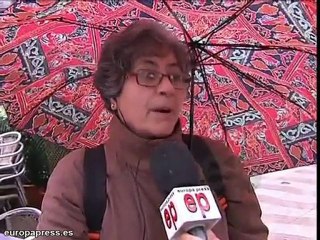 Intensa lluvia y frío en la ciudad condal