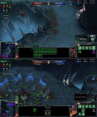 [SC2] sWagPlastic Vs KibbelzNbi : View of 2 players Starcraft II :