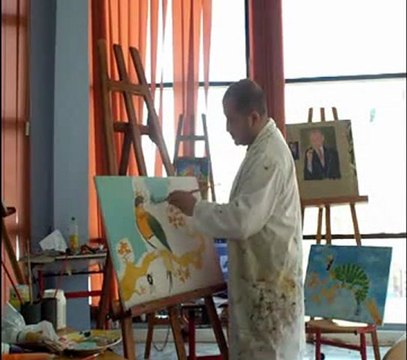 realisation d'une peinture atelier bel Abbès