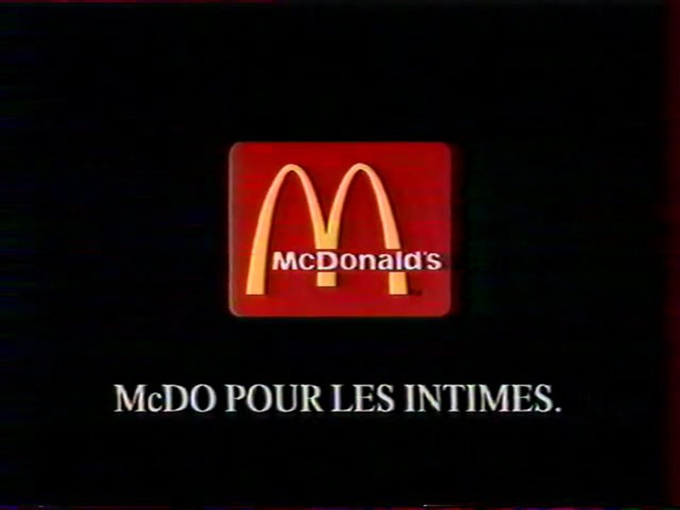 Publicité Mc Morning Mc Donald's 1998