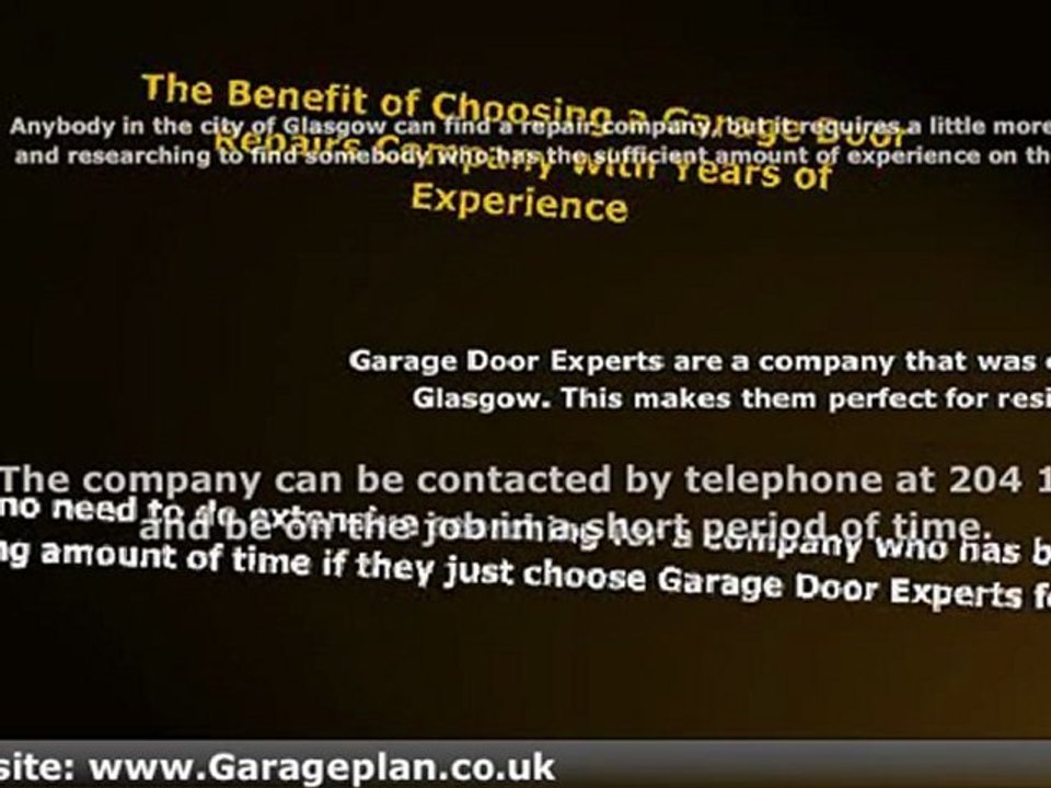 Garage Door Repairs in Glasgow