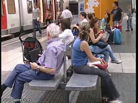 Los trabajadores de Renfe en huelga