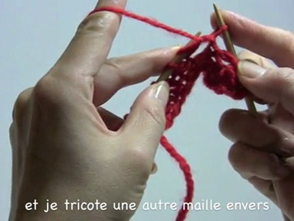 De fil en aiguille 17 - Augmentation intercalaire sur envers