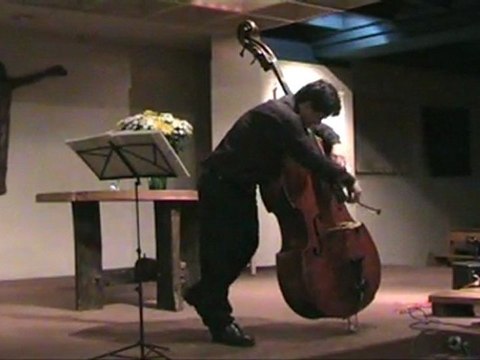 HAENDEL Sarabande en re contrebasse solo