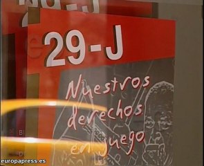 Una huelga por los derechos laborales
