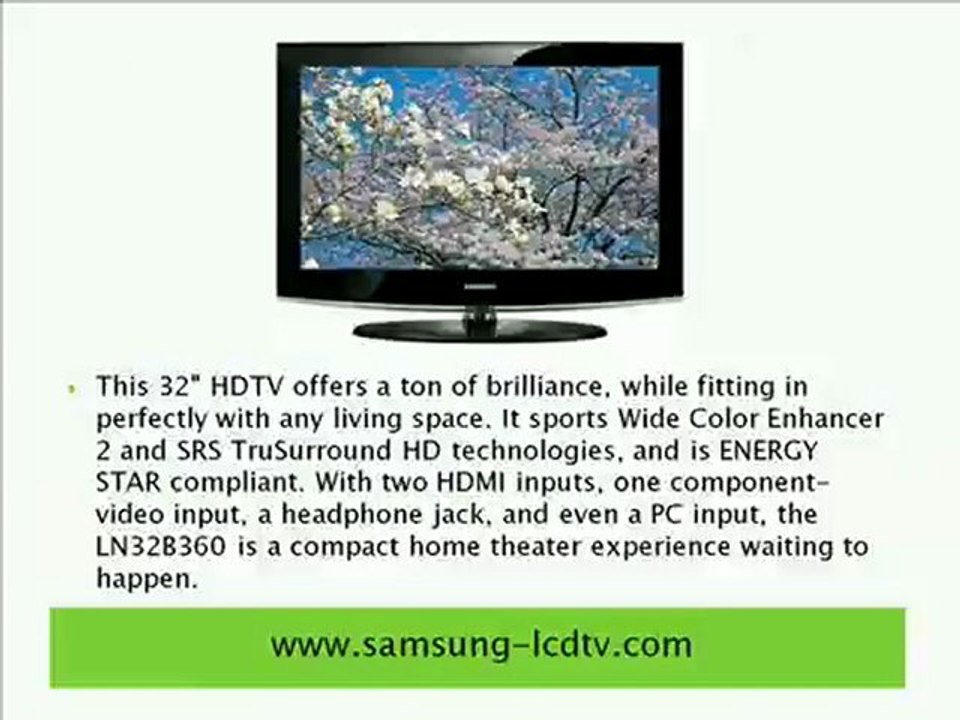 Cheap Flat Screen TV - Samsung LN32B360