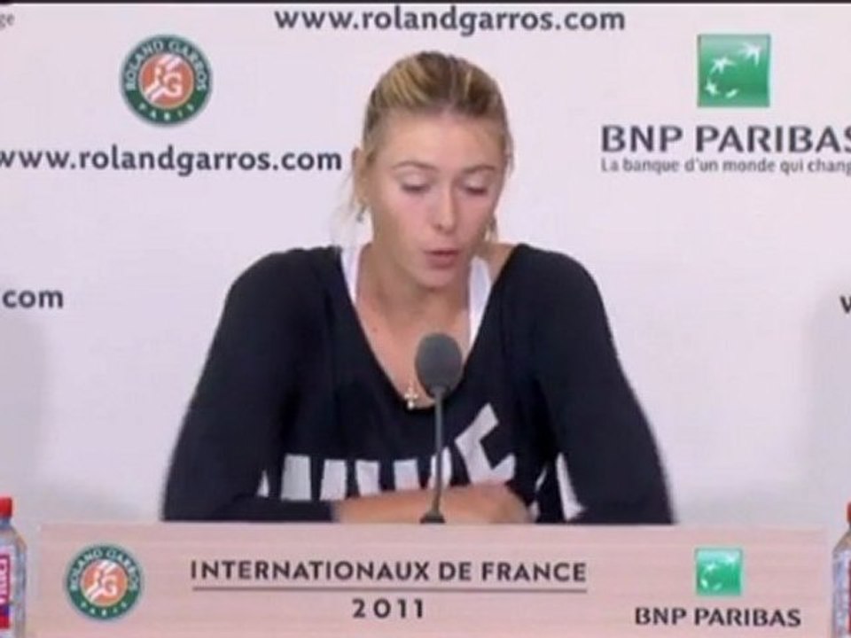 Sharapova - Ich bin stolz