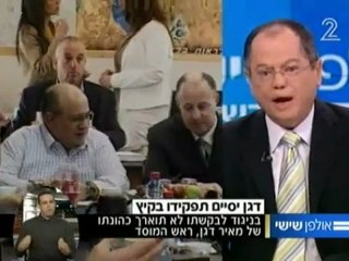 Israeli TV2  Fart on Mossad Boss  25/6/10