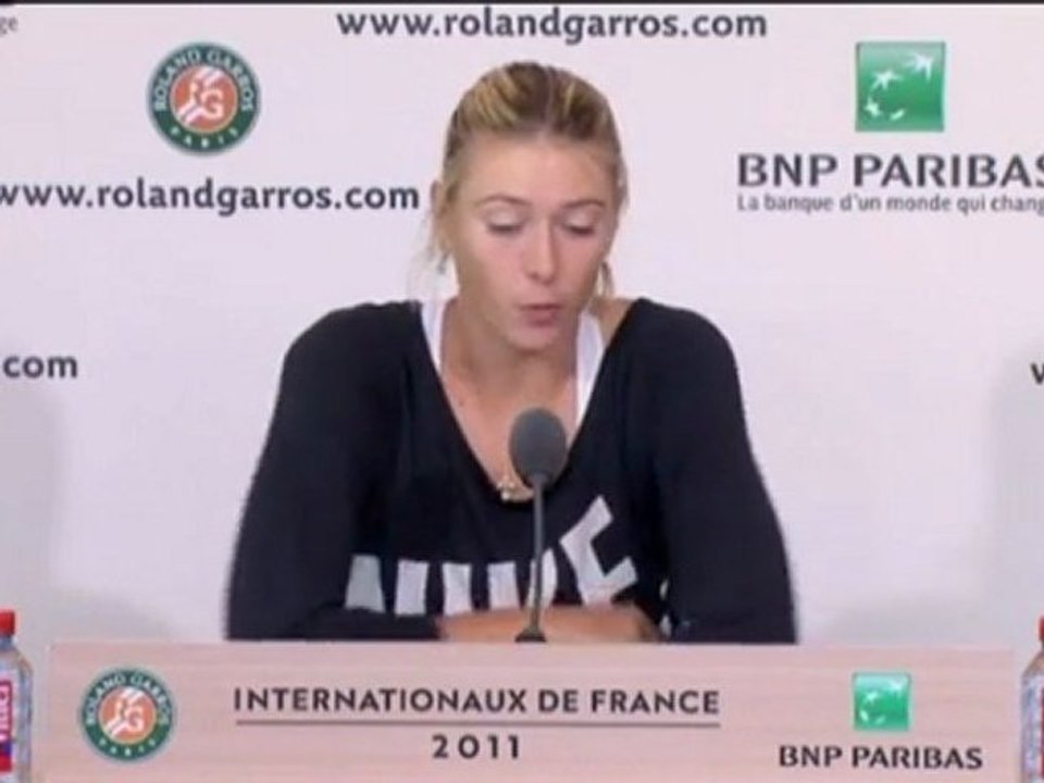 Roland Garros - Sharapova, eliminada
