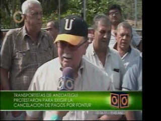 Paro de Transporte en Anzoátegui