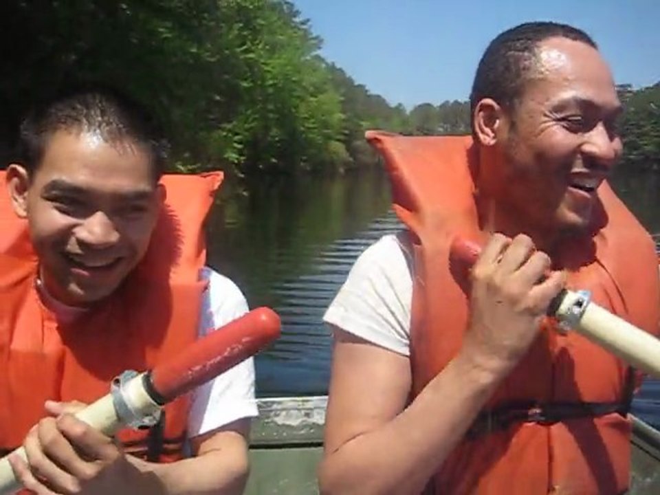 me and my partner canoeing  in hampton va