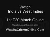 watch on internet West Indies Vs India 2nd T20 match 2011