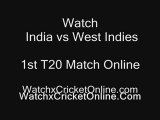 here you can watch full T20 matches match between India Vs West Indies