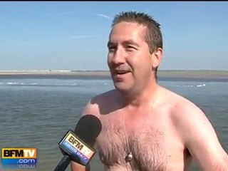 Bain de soleil dans la baie de Somme