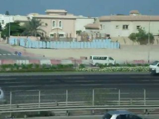 A view through Dubai Metro in UAE