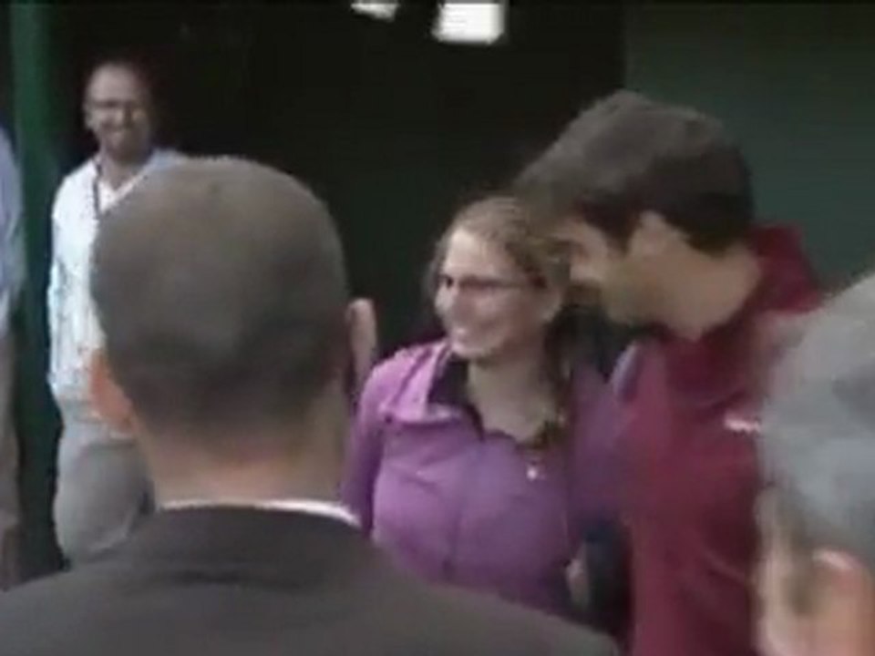 Tennis Federer est un de Tombeur Fans Fail