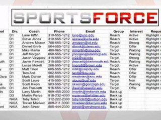 How the SportsForce College Recruiting System Works