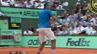 Rafael Nadal vs Andy Murray SF ROLAND GARROS 2011 SET2 SET3 [Highlights by Courtyman]