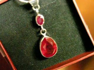 sterling ruby necklace