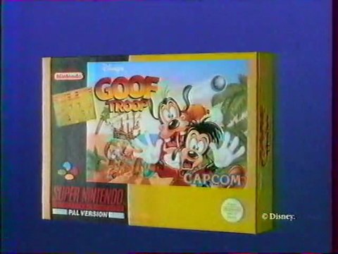 Publicité Goof Troop Capcom Super Nintendo 1993