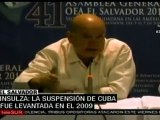 Insulza: Cuba es parte de la OEA